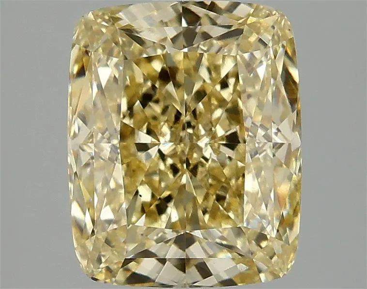3.05ct Cushion modified Lab Grown Diamond (Colour Fancy Intense Yellow, Clarity VS1, IGI Certified)