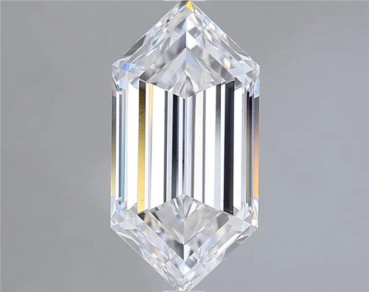 3.05ct Hexagonal Lab Grown Diamond (Colour D, Clarity VS1, IGI Certified)