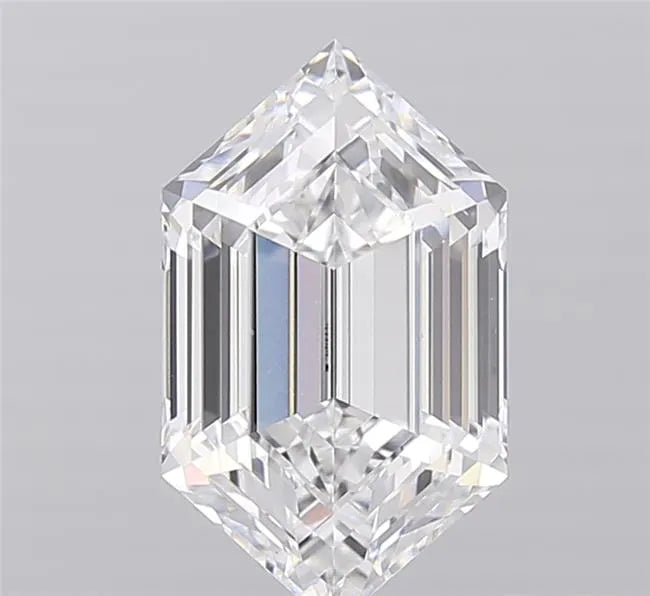 3.05ct Hexagonal Lab Grown Diamond (Colour D, Clarity VVS2, IGI Certified)