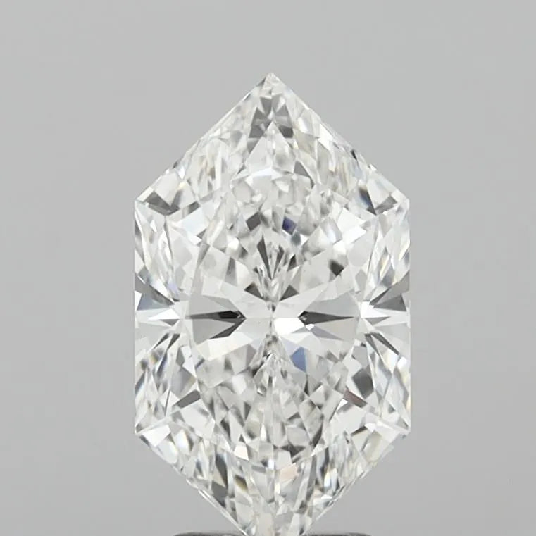 3.05ct Hexagonal Lab Grown Diamond (Colour E, Clarity VS1, IGI Certified)