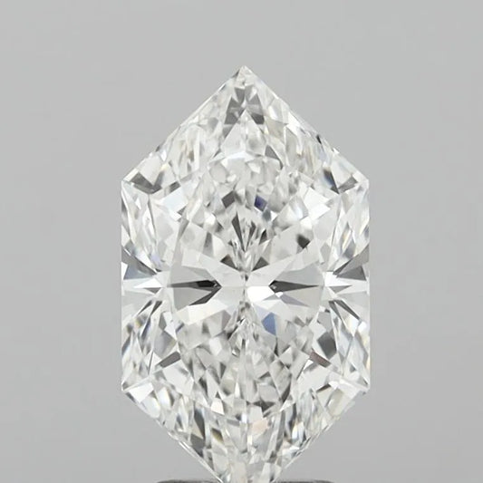 3.05ct Hexagonal Lab Grown Diamond (Colour E, Clarity VS1, IGI Certified)