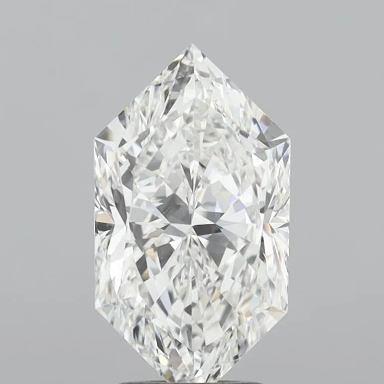 3.05ct Hexagonal Lab Grown Diamond (Colour F, Clarity VVS2, IGI Certified)