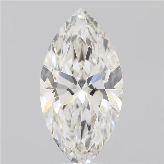 3.05ct Marquise Lab Grown Diamond (Colour G, Clarity VVS2, IGI Certified)