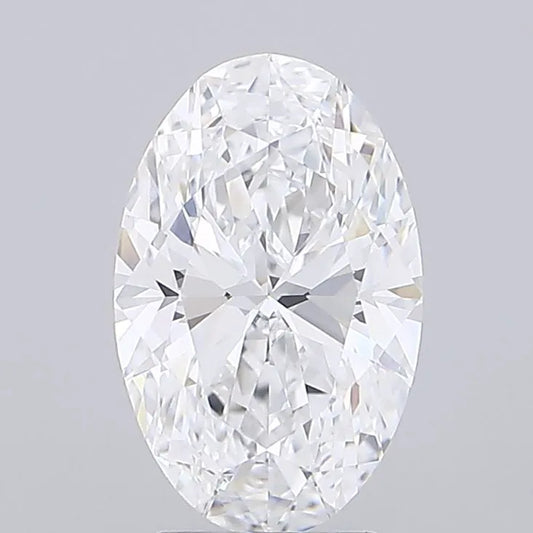 3.05ct Oval Lab Grown Diamond (Colour D, Clarity VVS1, IGI Certified)