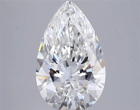 3.05ct Pear Lab Grown Diamond (Colour F, Clarity VVS2, IGI Certified)