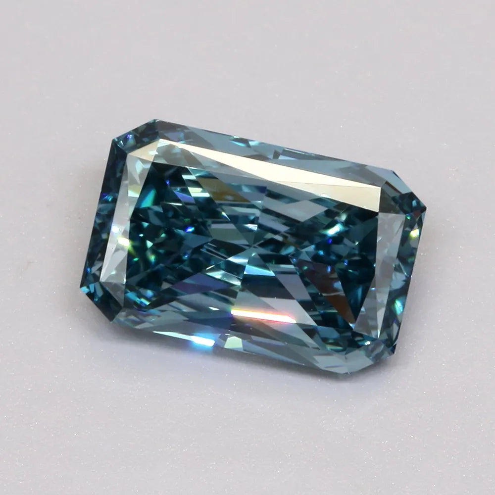 3.05ct Radiant Lab Grown Diamond (Colour Fancy Vivid Blue, Clarity VVS1, IGI Certified)
