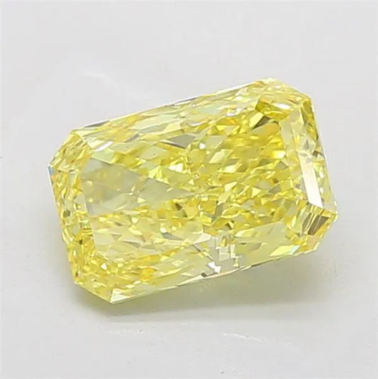 3.05ct Radiant Lab Grown Diamond (Colour Fancy Vivid Yellow, Clarity VS1, IGI Certified)