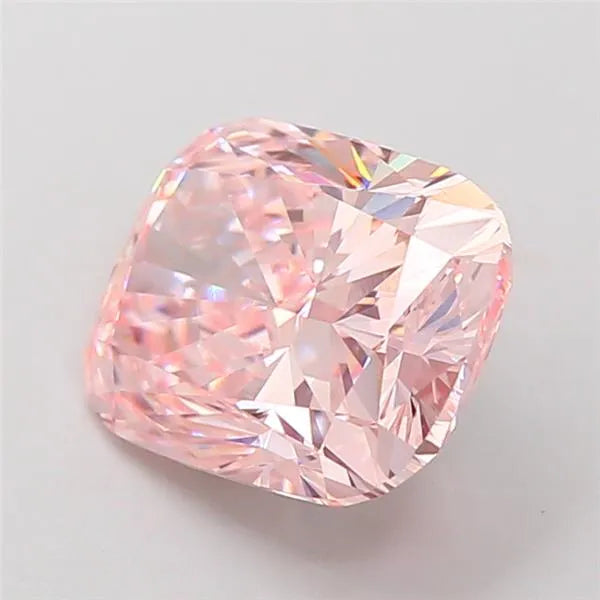 3.06ct Cushion modified Lab Grown Diamond (Colour Fancy Vivid Pink, Clarity VVS2, IGI Certified)