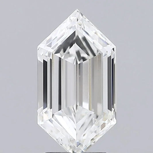 3.06ct Hexagonal Lab Grown Diamond (Colour E, Clarity VS1, IGI Certified)