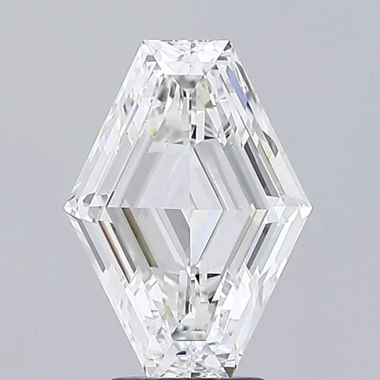 3.06ct Hexagonal Lab Grown Diamond (Colour E, Clarity VS1, IGI Certified)