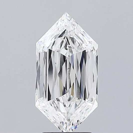 3.06ct Hexagonal Lab Grown Diamond (Colour F, Clarity VVS2, IGI Certified)