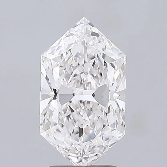 3.06ct Hexagonal Lab Grown Diamond (Colour G, Clarity VS1, IGI Certified)