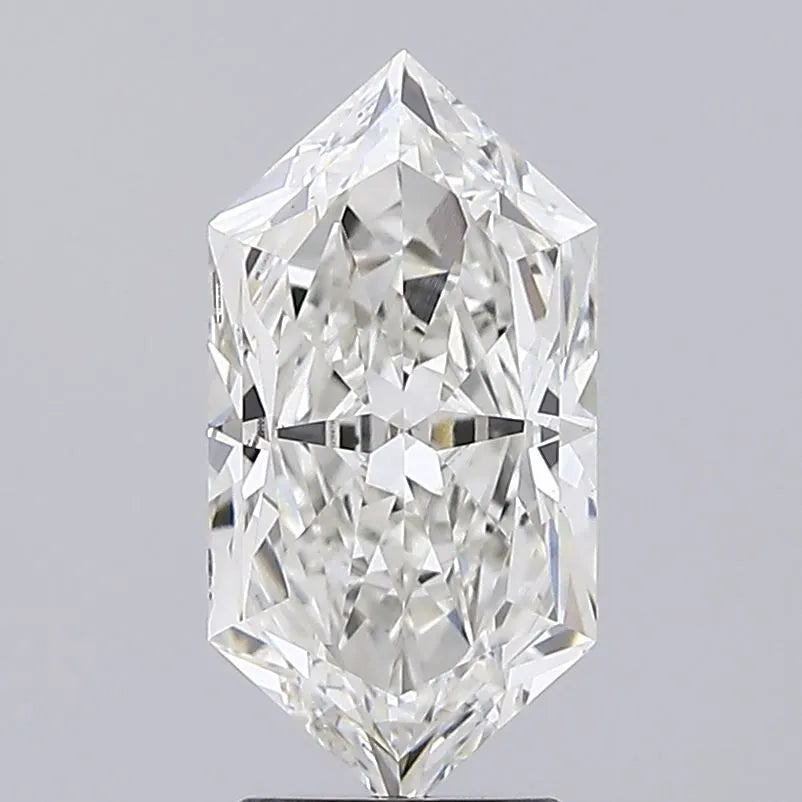 3.06ct Hexagonal Lab Grown Diamond (Colour G, Clarity VS1, IGI Certified)