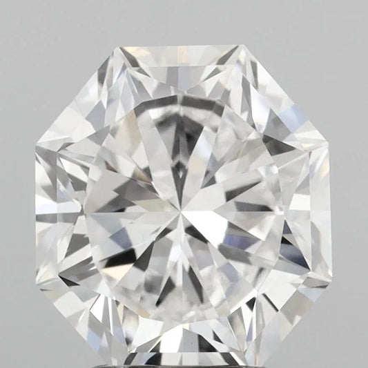 3.06ct Octagonal Lab Grown Diamond (Colour E, Clarity VVS2, IGI Certified)