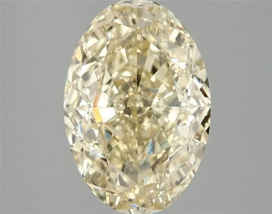 3.06ct Oval Lab Grown Diamond (Colour Fancy Intense Yellow, Clarity VVS2, IGI Certified)