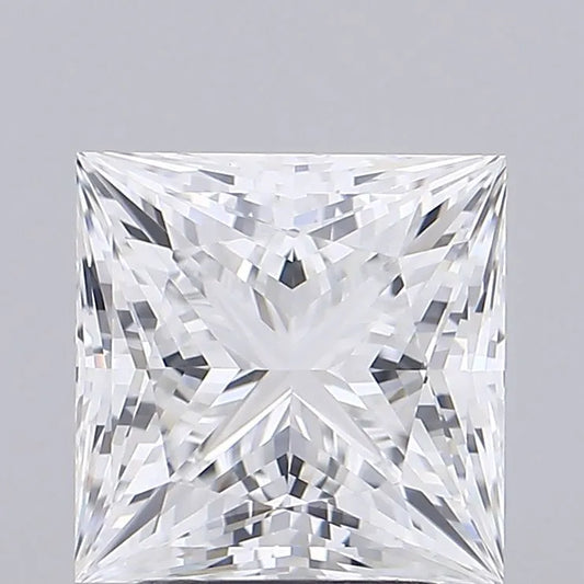 3.06ct Princess Lab Grown Diamond (Colour E, Clarity VVS2, IGI Certified)