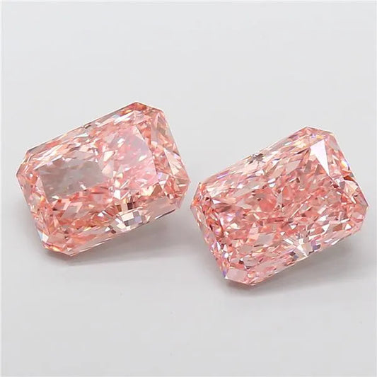 3.06ct Radiant Lab Grown Diamond (Colour Fancy Vivid Pink, Clarity VS1, IGI Certified)