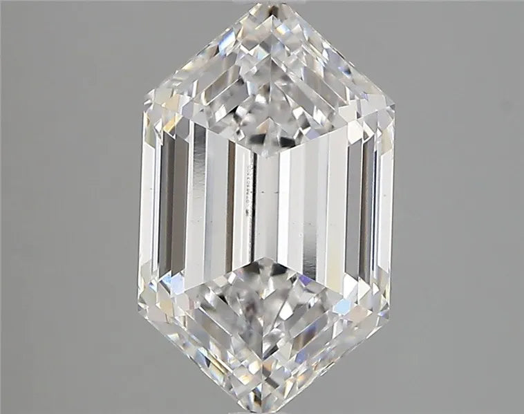 3.07ct Hexagonal Lab Grown Diamond (Colour D, Clarity VS1, IGI Certified)