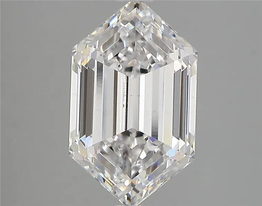 3.07ct Hexagonal Lab Grown Diamond (Colour D, Clarity VS1, IGI Certified)