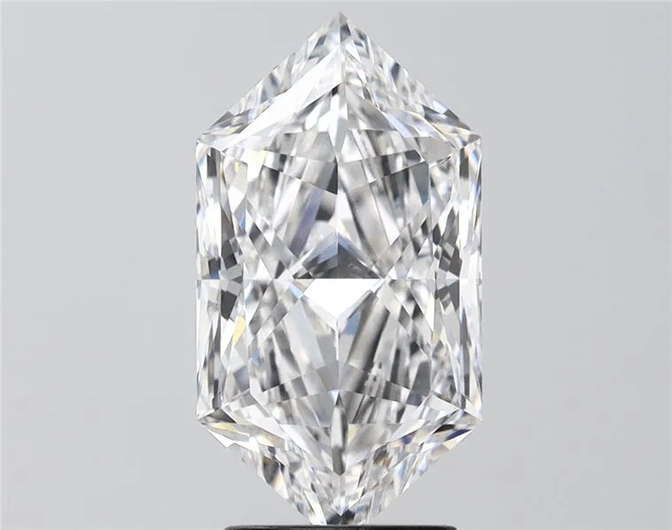 3.07ct Hexagonal Lab Grown Diamond (Colour D, Clarity VVS1, IGI Certified)