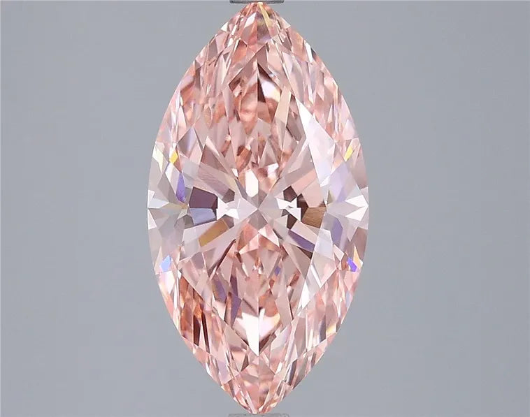 3.07ct Marquise Lab Grown Diamond (Colour Fancy Vivid Pink, Clarity VVS2, IGI Certified)