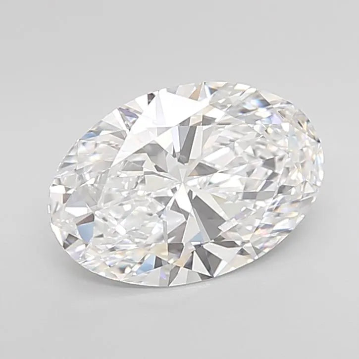 3.07ct Oval Lab Grown Diamond (Colour D, Clarity IF, Cut EX, IGI Certified)