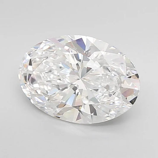3.07ct Oval Lab Grown Diamond (Colour E, Clarity VVS2, IGI Certified)