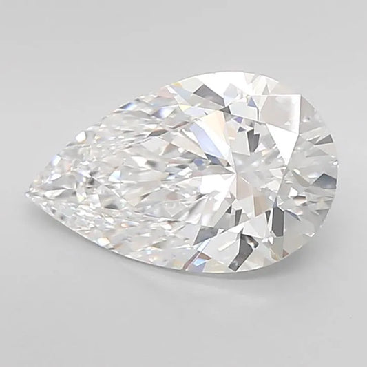 3.07ct Pear Lab Grown Diamond (Colour D, Clarity IF, Cut EX, IGI Certified)