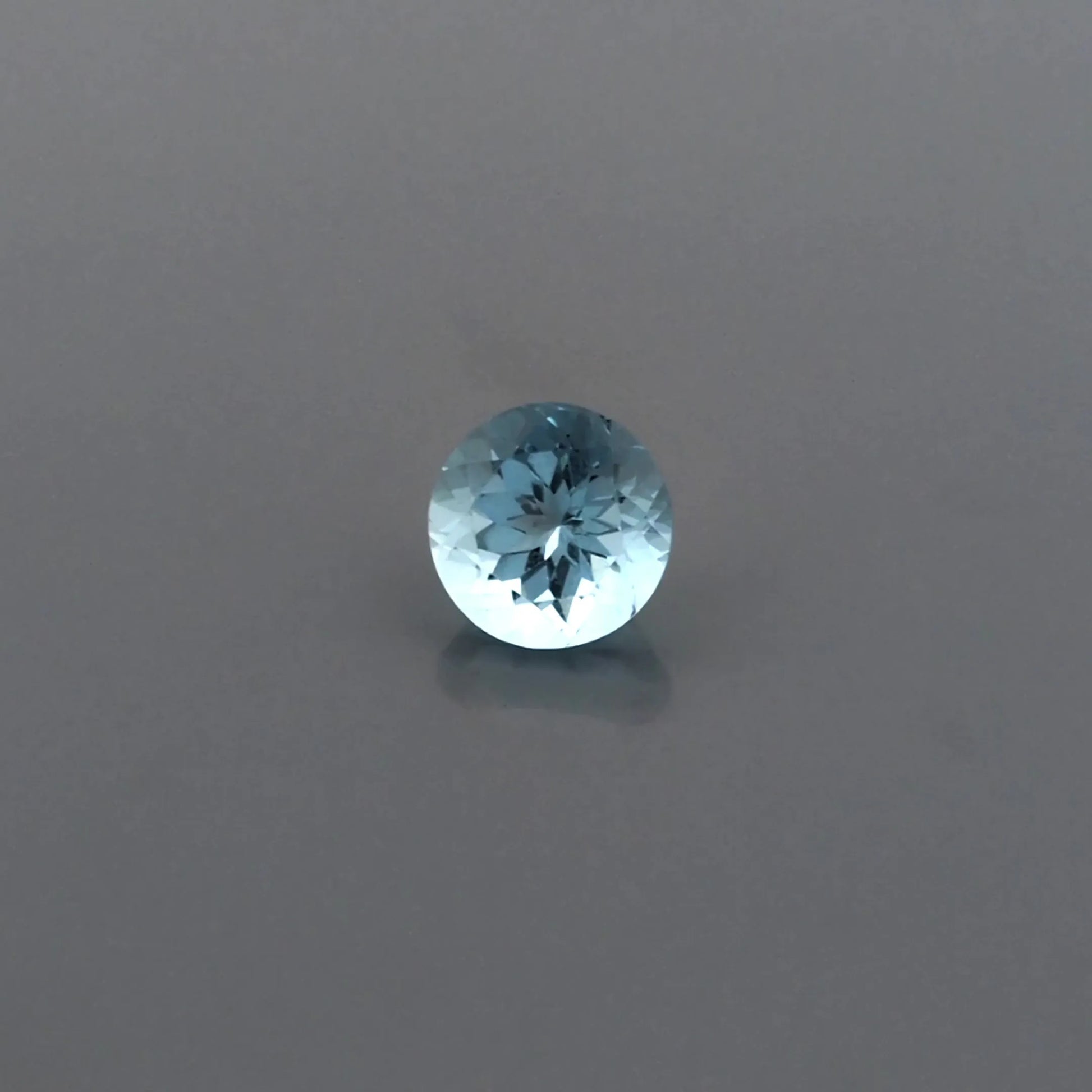 3.07ct Round Natural Aquamarine (Colour Blue, Clarity Eye Clean, Cut Faceted)