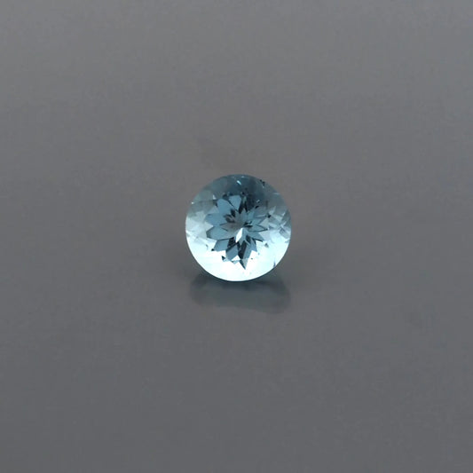 3.07ct Round Natural Aquamarine (Colour Blue, Clarity Eye Clean, Cut Faceted)