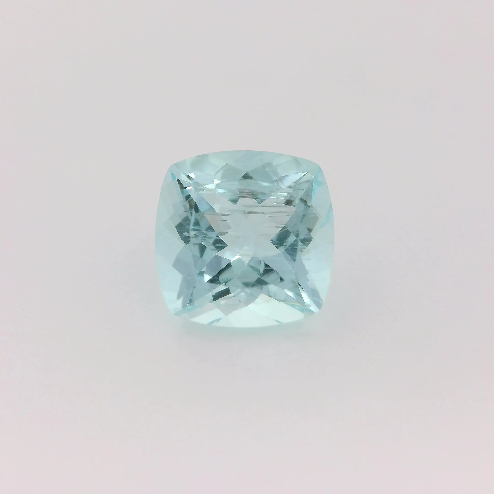 3.08ct Cushion Natural Aquamarine (Colour Blue, Clarity Slightly Included, Cut Faceted)