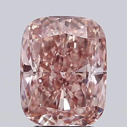 3.08ct Cushion modified Lab Grown Diamond (Colour Fancy Vivid Pink, Clarity VS2, IGI Certified)