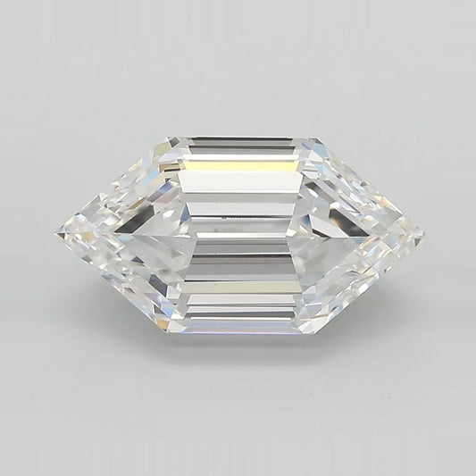 3.08ct Hexagonal Lab Grown Diamond (Colour D, Clarity VS1, IGI Certified)