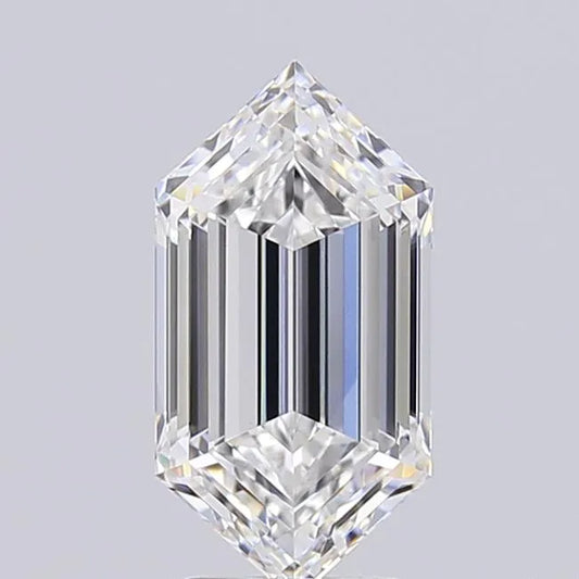 3.08ct Hexagonal Lab Grown Diamond (Colour D, Clarity VVS2, IGI Certified)