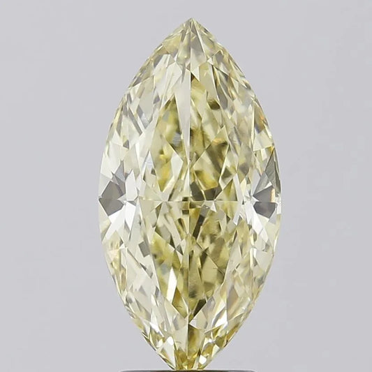 3.08ct Marquise Lab Grown Diamond (Colour Fancy Yellow, Clarity VS1, IGI Certified)