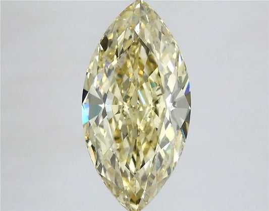 3.08ct Marquise Lab Grown Diamond (Colour Fancy Yellow, Clarity VS1, IGI Certified)