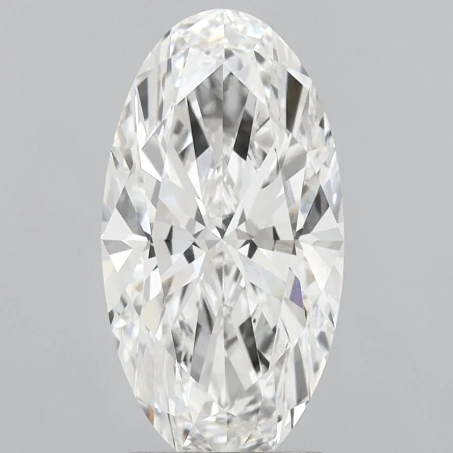 3.08ct Oval Lab Grown Diamond (Colour E, Clarity VVS2, IGI Certified)