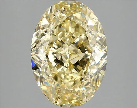 3.08ct Oval Lab Grown Diamond (Colour Fancy Intense Yellow, Clarity VS2, IGI Certified)