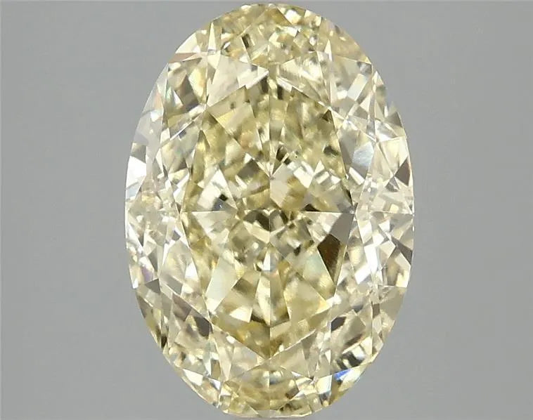 3.08ct Oval Lab Grown Diamond (Colour Fancy Intense Yellow, Clarity VVS2, IGI Certified)