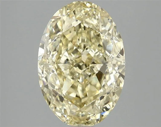 3.08ct Oval Lab Grown Diamond (Colour Fancy Intense Yellow, Clarity VVS2, IGI Certified)