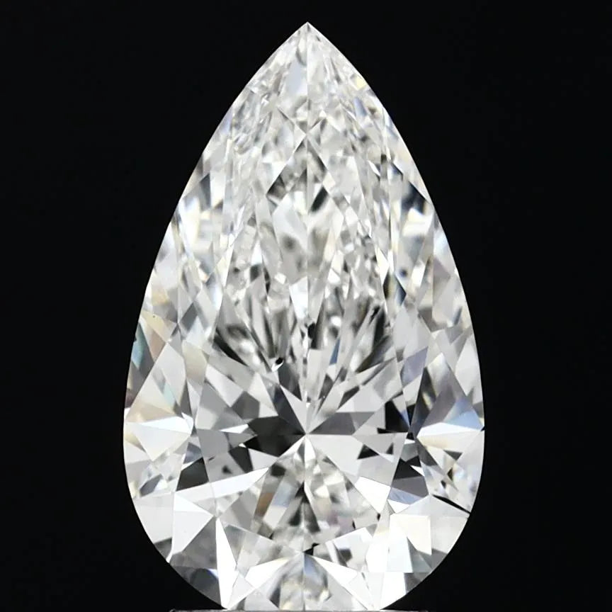 3.08ct Pear Lab Grown Diamond (Colour F, Clarity SI1, IGI Certified)