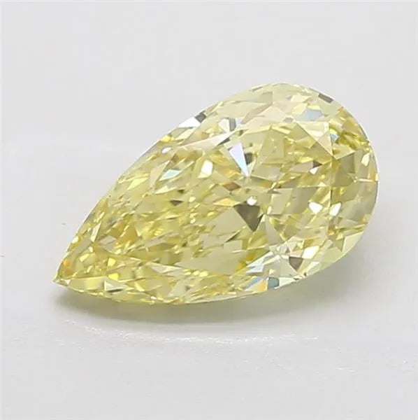 3.08ct Pear Lab Grown Diamond (Colour Fancy Intense Yellow, Clarity VS1, IGI Certified)
