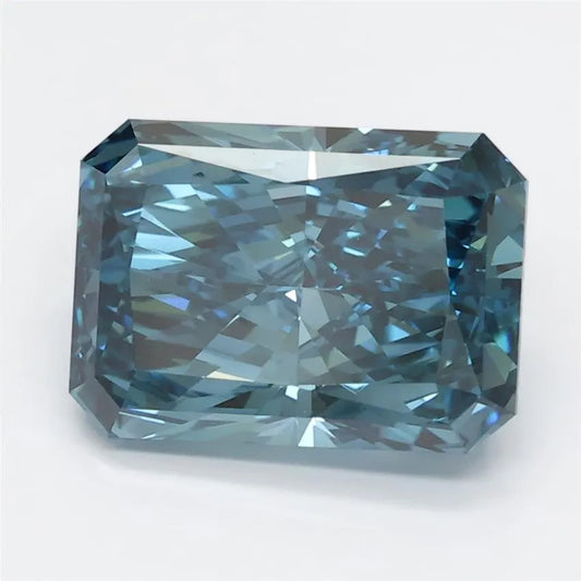 3.08ct Radiant Lab Grown Diamond (Colour Fancy Vivid Blue, Clarity VS1, IGI Certified)