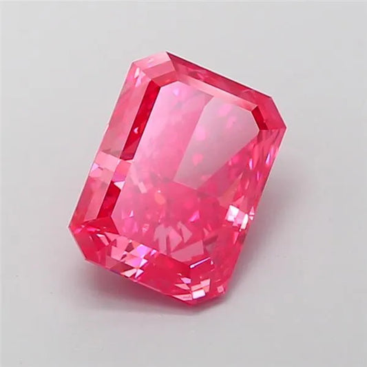 3.08ct Radiant Lab Grown Diamond (Colour Fancy Vivid Pink, Clarity VS1, IGI Certified)