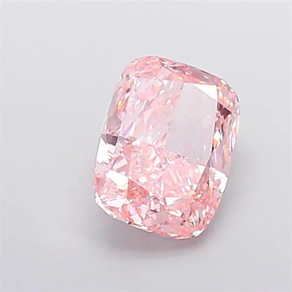 3.09ct Cushion modified Lab Grown Diamond (Colour Fancy Vivid Pink, Clarity VS1, IGI Certified)