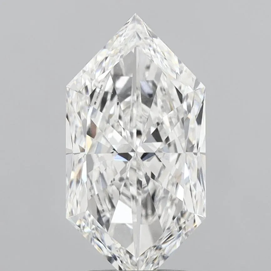 3.09ct Hexagonal Lab Grown Diamond (Colour E, Clarity VVS2, IGI Certified)