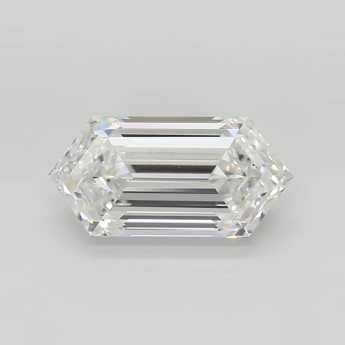 3.09ct Hexagonal Lab Grown Diamond (Colour E, Clarity VVS2, IGI Certified)