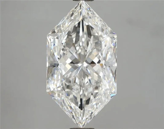 3.09ct Hexagonal Lab Grown Diamond (Colour F, Clarity VVS2, IGI Certified)