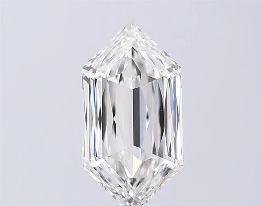 3.09ct Hexagonal Lab Grown Diamond (Colour F, Clarity VVS2, IGI Certified)