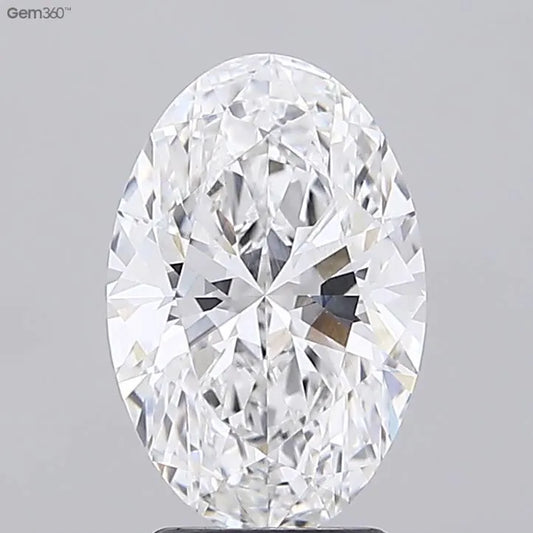 3.09ct Oval Lab Grown Diamond (Colour E, Clarity VVS2, IGI Certified)